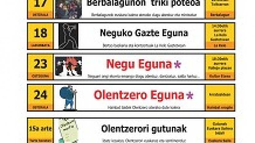 Santurtziko Euskararen Agenda.