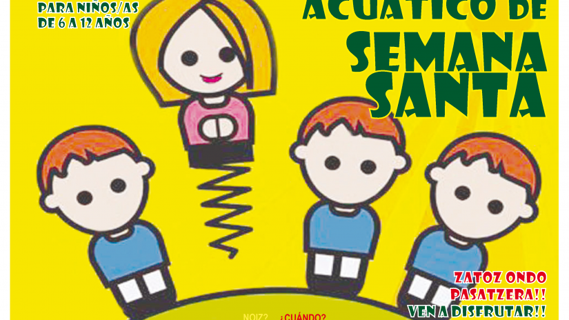 Campus acuático en Semana Santa en los polideportivos de Kabiezes y El Puerto