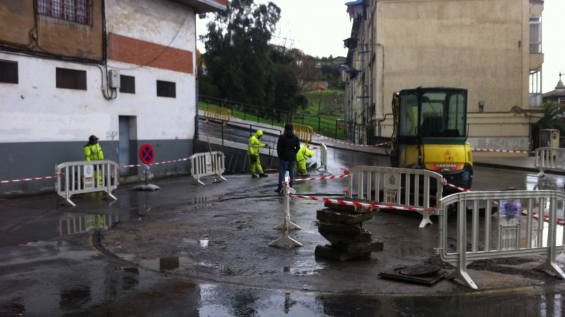 El Ayuntamiento de Santurtzi reordena y mejora parte de la plaza de Kabiezes