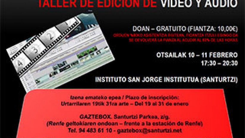 Taller de edición de vídeo y audio