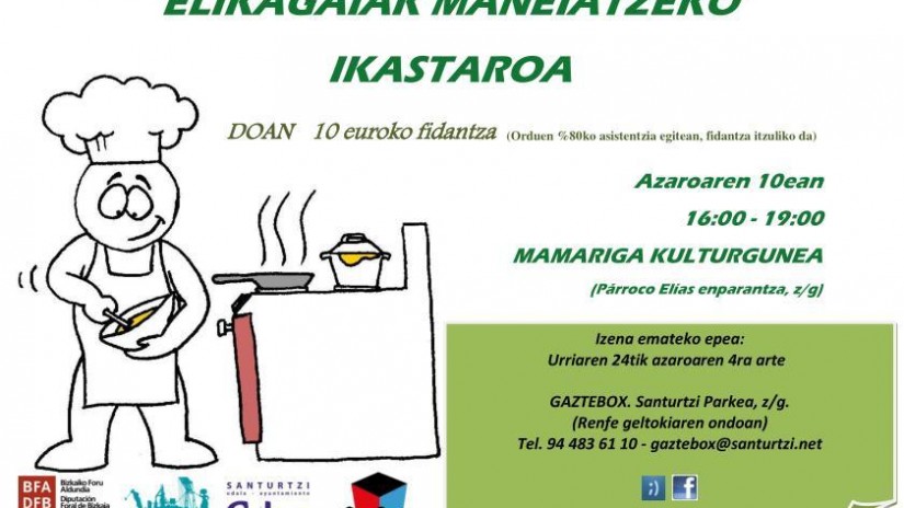 Curso de manipulador de alimentos - El 10 de noviembre, de 16.00 a 19.00 horas