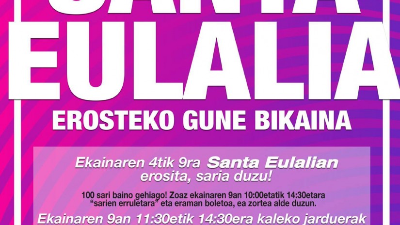 Actividades lúdicas y sorteos centran la campaña de dinamización comercial que se llevará a cabo en la calle Santa Eulalia