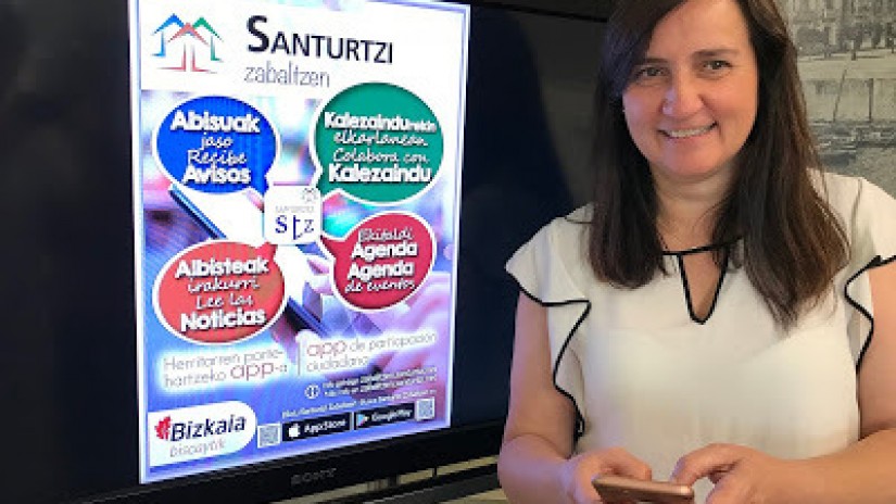 La renovada app de Santurtzi permite a los vecinos y vecinas enviar incidencias al consistorio a través de Kalezaindu