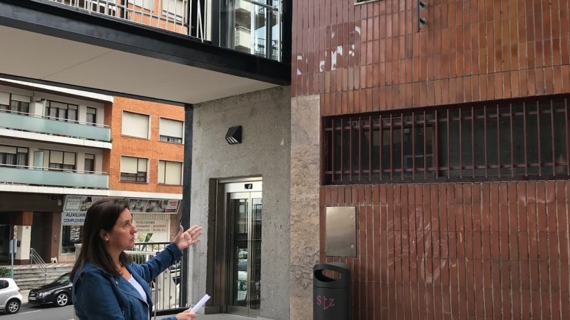 Santurtzi estrena ascensor en Señorío de Bizkaia, tras acometer una inversión de 430.000 euros