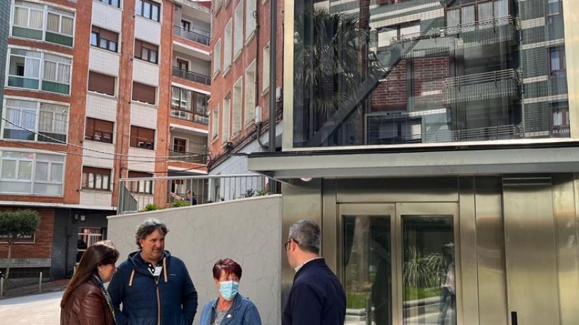 Fontuso etxetaldeko igogailua, Santurtziko hamaikagarrena, abian izango da datorren astetik aurrera