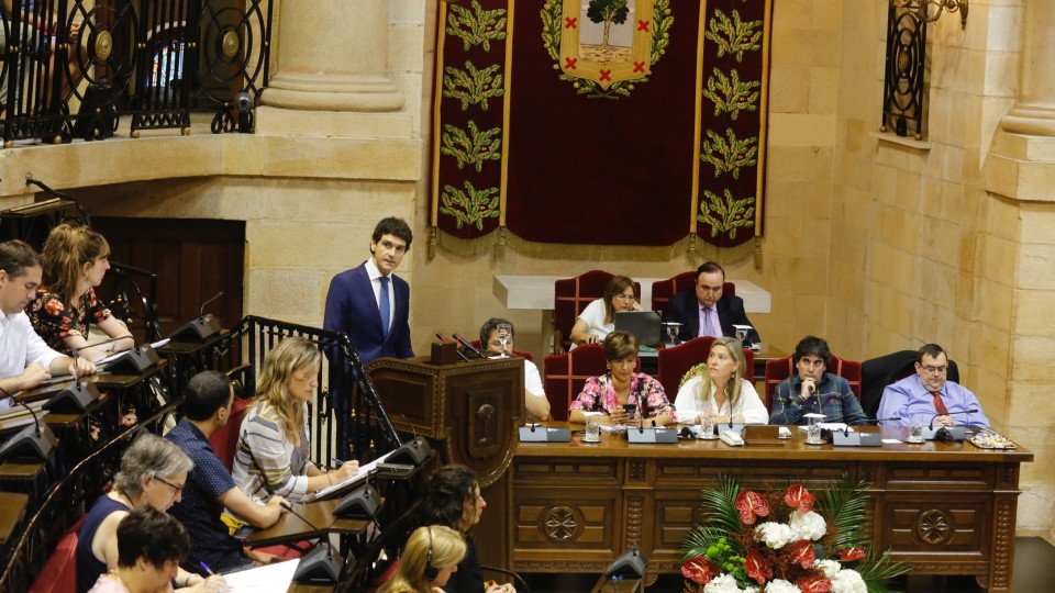 Pleno elección Diputado General de Bizkaia 2019 Unai Rementeria 