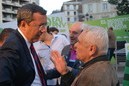 Jose Luis Bilbao con Ricardo Ituarte en Santurtzi