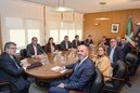 Aintzane Urkijo, alcaldes y gobierno vasco - Reunión sobre la Variante Sur Ferroviaria